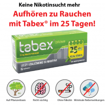 AUFHÖREN ZU RAUCHEN MIT TABEX IN 25 TAGEN! - 100% natürlich