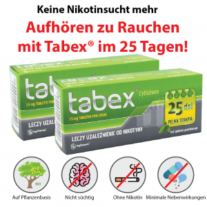 2X AUFHÖREN ZU RAUCHEN MIT TABEX IN 25 TAGEN! - 100% natürlich